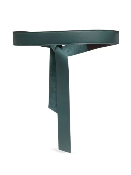 Iš natūralios odos diržas Niu žalia