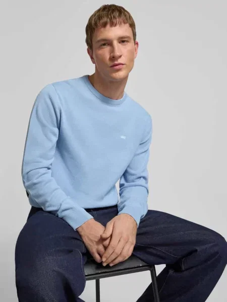 Bluza z okrągłym dekoltem i haftowanym logo Levi's
