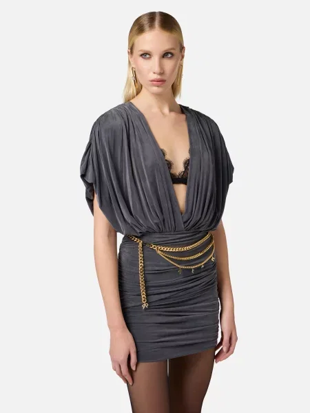Сукня Elisabetta Franchi сіра
