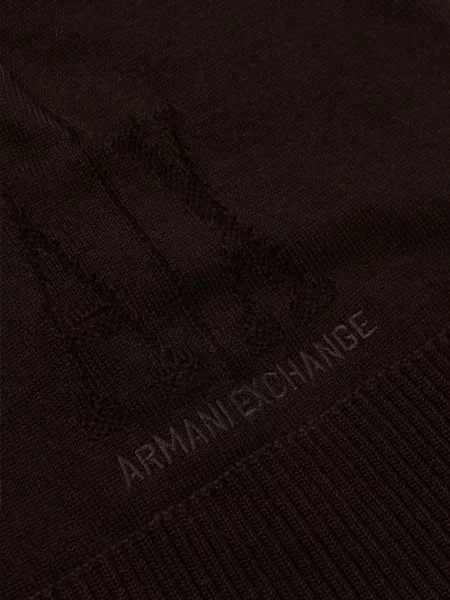 Căciulă Armani Exchange cu broderie maro
