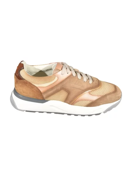 Sneakersy Santoni brązowe