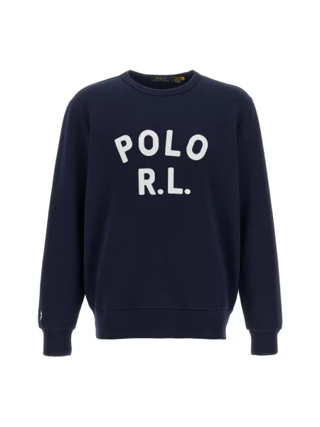 Bluza Polo Ralph Lauren z logo niebieska