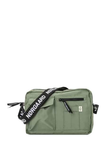 MADS NORGAARD COPENHAGEN Torba preko ramena Bel One Cappa zelena / crna bijela