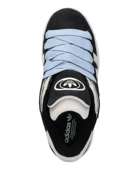Sneakerși Adidas Predator cu broderie cu dungi din piele de căprioară albastru