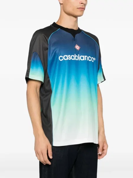 Tricou Casablanca cu imagine cu gradient albastru