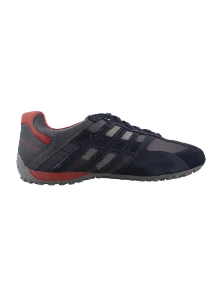 Pantofi Geox cu model piele de șarpe albastru