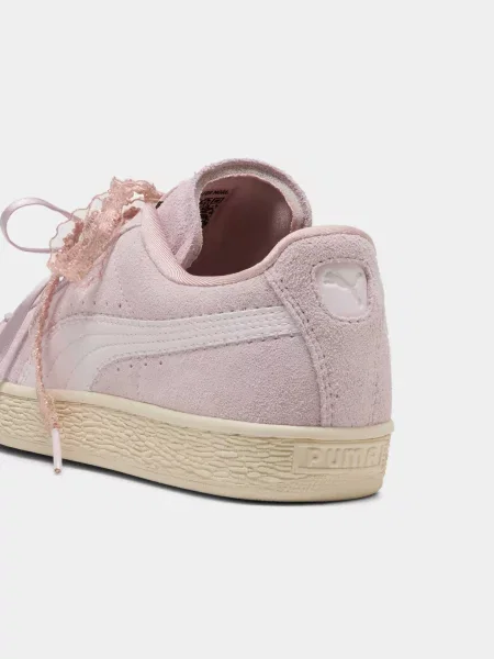Замшевые кеды Puma розовые