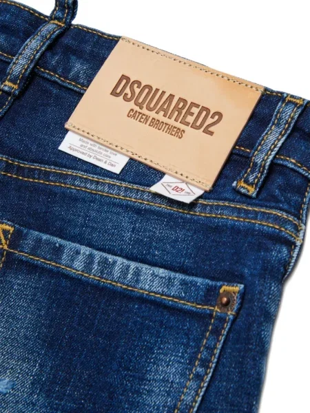 Szorty jeansowe dziecięce Dsquared2 niebieskie