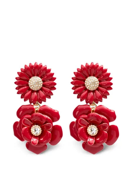 Cercei Carolina Herrera cu model floral