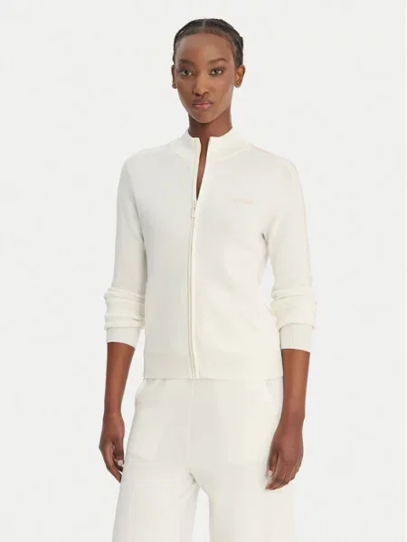 Guess Kardigan Biały beżowy