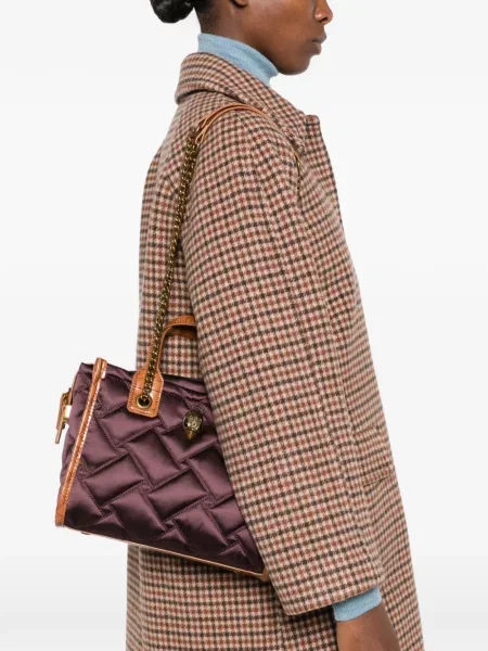 Καπιτονέ τσάντα shopper Kurt Geiger London μωβ