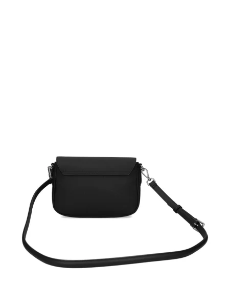 Mini geantă messenger Lacoste mini negru