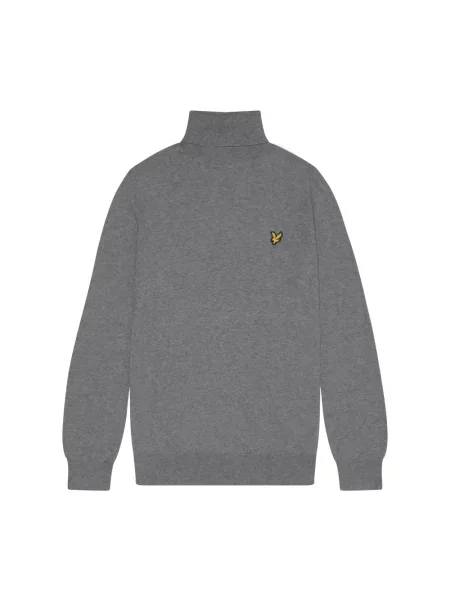 Golf golf Lyle & Scott z wełny merino szary