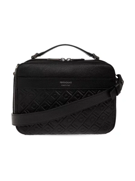 Torba crossbody Ferragamo skórzana czarna