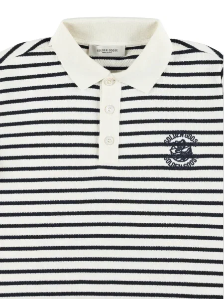 Polo marškinėliai Golden Goose balta