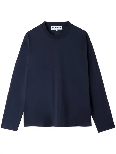 Tricou Sunnei cu broderie albastru