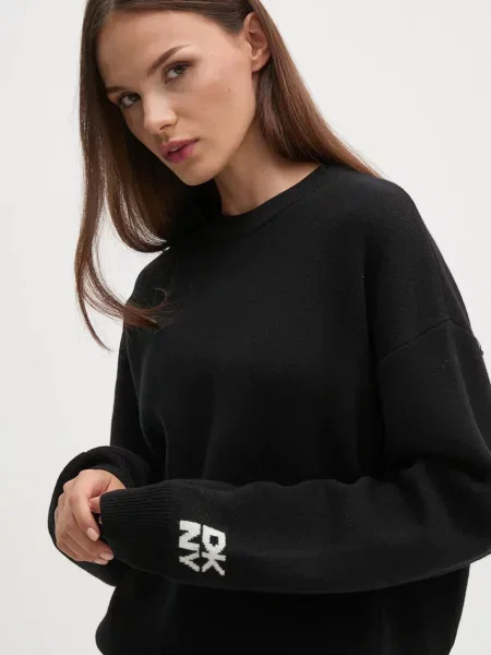 DKNY De lână pulover negru