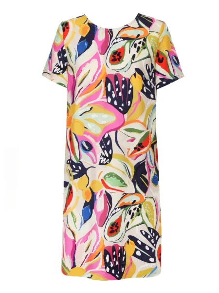 TATUUM Rochie Corsi 1 deschis / galben muștar / verde / roz bej