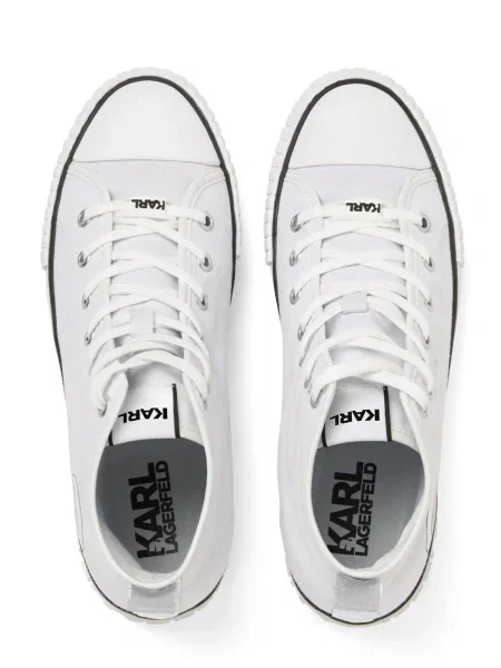 Modne superge KARL LAGERFELD White Canvas bela