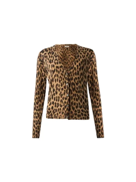 Kardigan Zadig & Voltaire z kaszmiru w panterkę