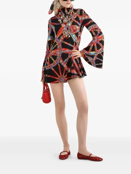 Rochie Dolce & Gabbana cu imagine negru