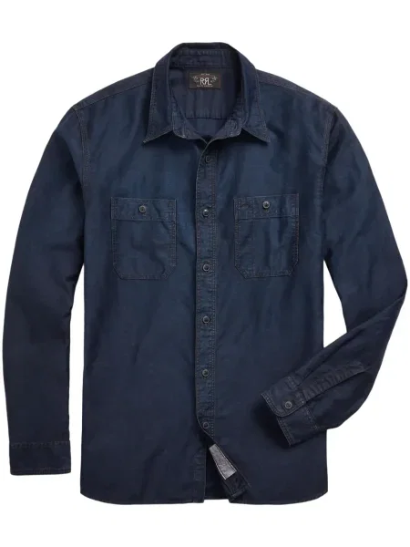 Cămașă Ralph Lauren Rrl de in albastru