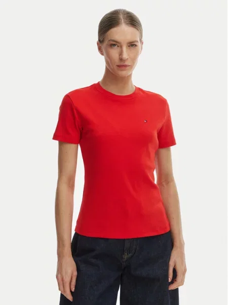 TOMMY HILFIGER Majica CODY ciglasto crvena narančasta