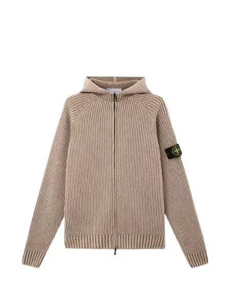 Hanorac cu glugă Stone Island tricotate cu strasuri