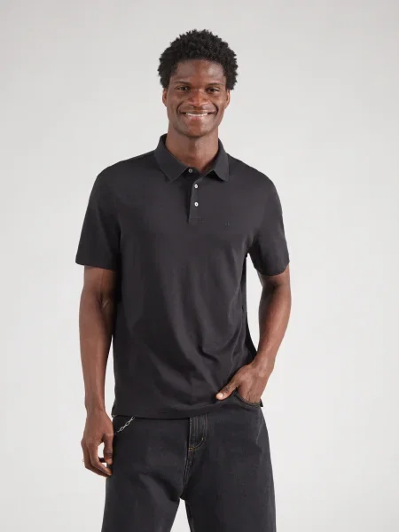 Calvin Klein Tricou polo Supima negru