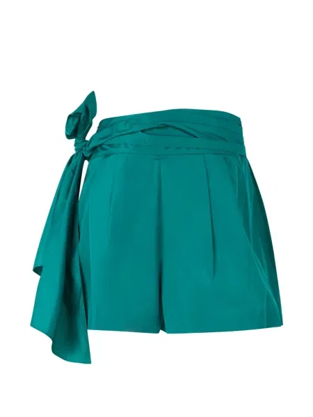 Fusta mini Alberta Ferretti cu legături plic verde