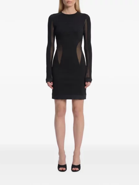 Rochie mini The Attico din tul negru