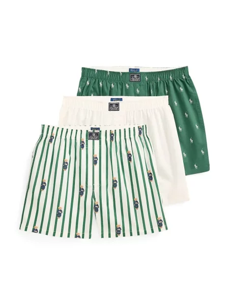 Polo Ralph Lauren Boxerky námornícka / hnedá / tmavozelená / biela modrá
