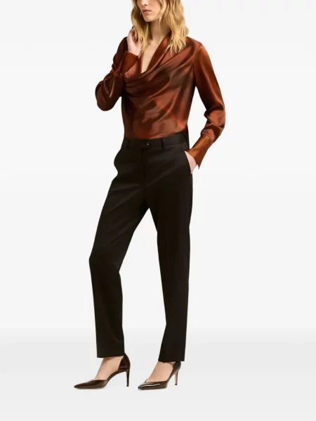 Pantaloni Kiton conici maro