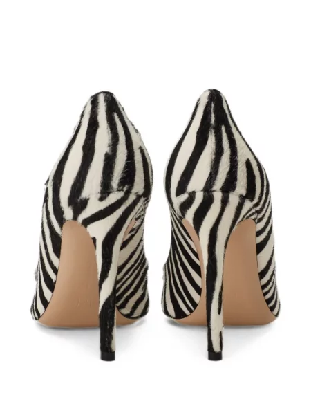 Pantofi cu toc Gianvito Rossi cu imagine cu model zebră alb