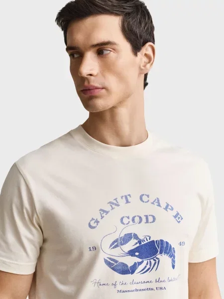 Футболка Gant біла