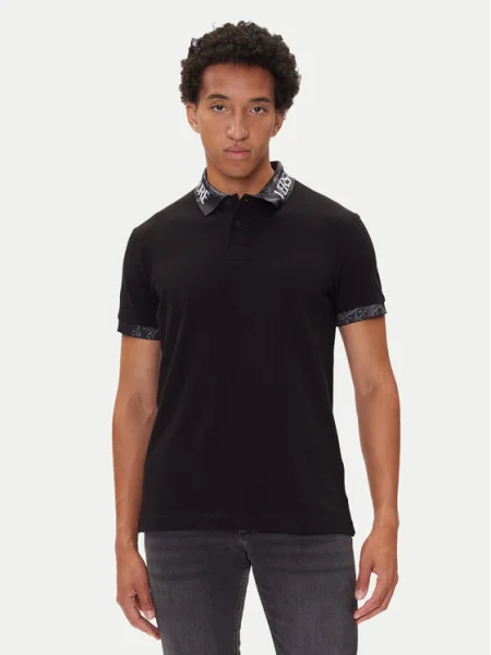 Versace Jeans Couture Tricou polo negru