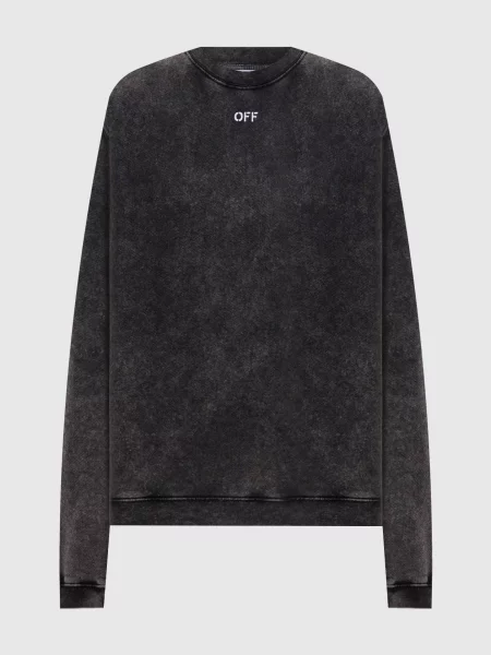 Світшот з принтом Off-white сірий