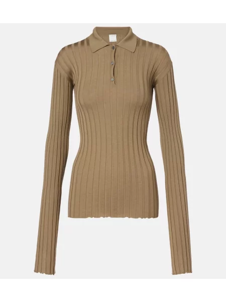 Polo Calvin Klein de lână verde