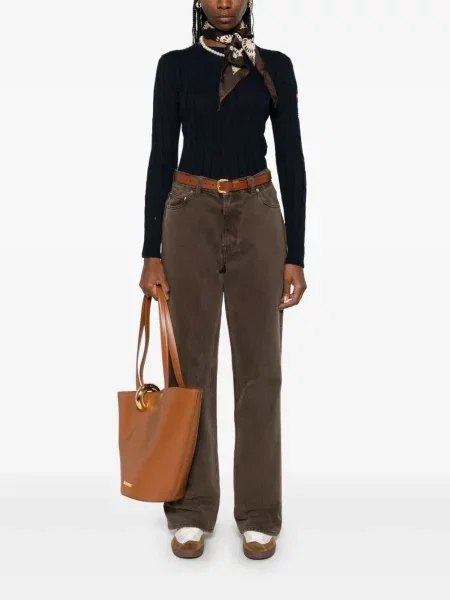 Șosete Polo Ralph Lauren din piele de căprioară lungi cu imagine albastru