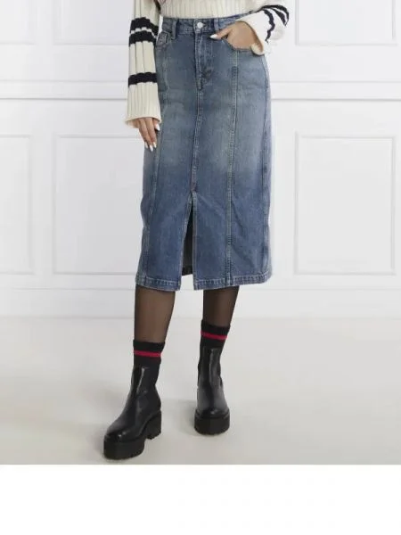 Tommy Jeans Farmer szoknya CLAIRE kék
