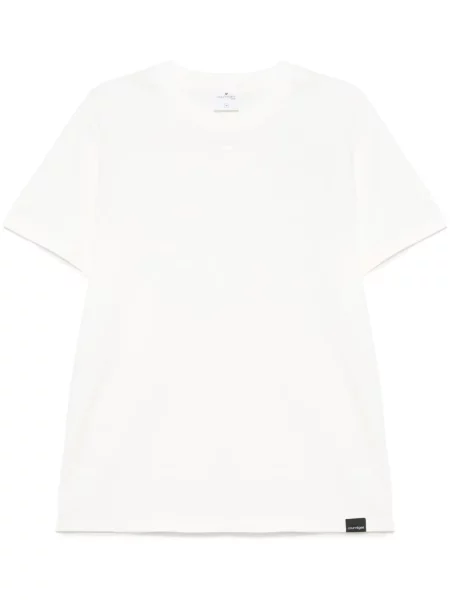 Tricou Courreges cu imagine alb