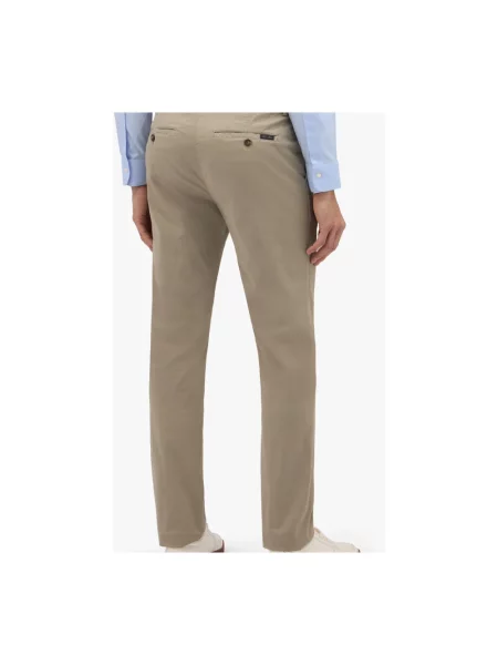 Spodnie Brooks Brothers ze stretchu beżowe