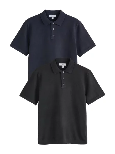 Next Tricou Essential bleumarin negru