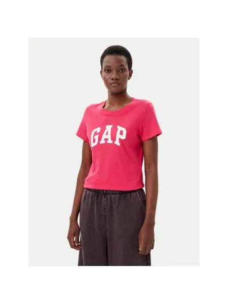 Gap Póló Regular Fit rózsaszín