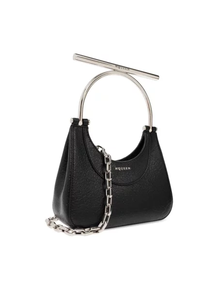 Torebka Alexander Mcqueen skórzana czarna
