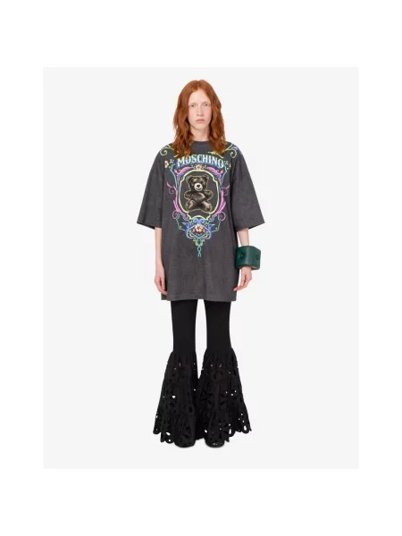 Sukienka Moschino typu teddy czarna