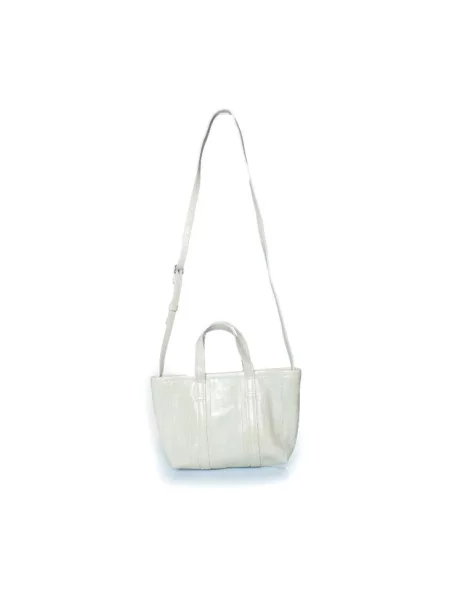 Shopperka Balenciaga skórzana biała