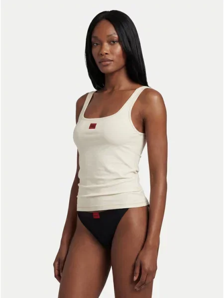 HUGO Топ бежевий