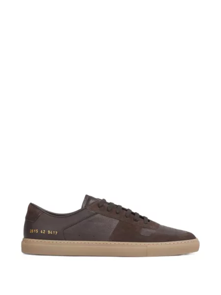 Sneakerși Common Projects din piele maro