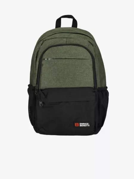 Enrico Benetti Hamburg Notebook 23 l Olive Hátizsák zöld
